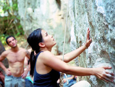 Rock climbing Thailand, bouldering, Railay, Tonsai
